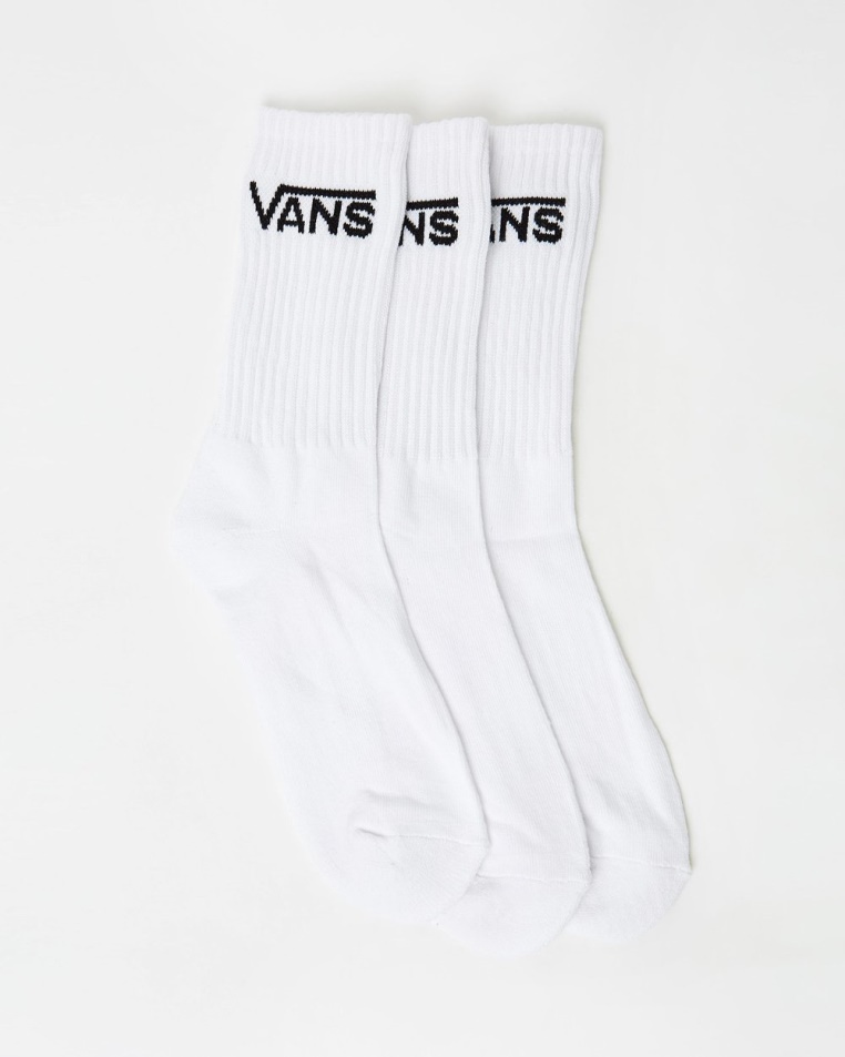 Vans Classic Crew 3 Csomagos Zokni Fehér